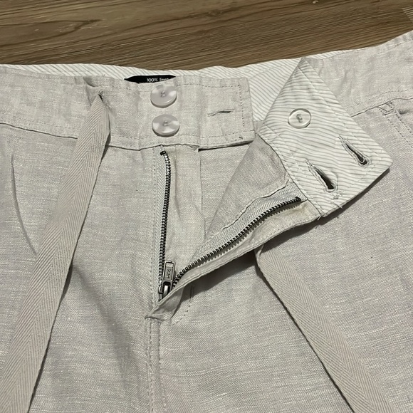 Jones & Co linen shorts Button Zip Drawstring Womens 14 Beige Casual Summer - Picture 4 of 11